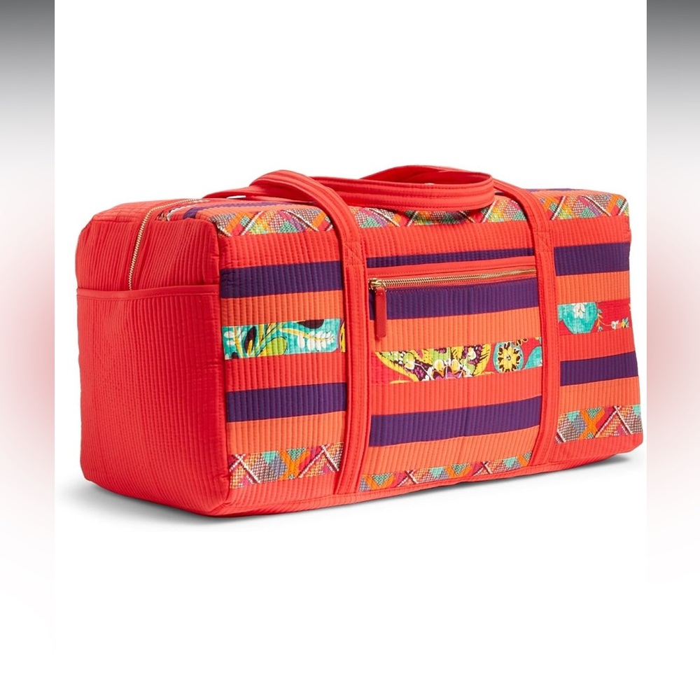 NWT VERA BRADLEY LARGE DUFFLE “HOT ANGLES”